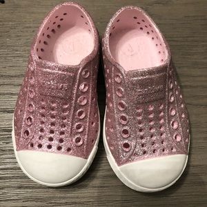 Native Pink Sparkle Shoes